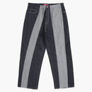 Supreme Paneled Stripe Baggy Jean Rigid Indigo