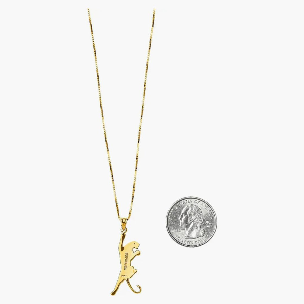 Supreme Panther Gold Pendant - Buy at Hypeneedz