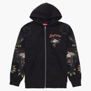 Supreme Panther Zip Up Hooded Sweatshirt svart