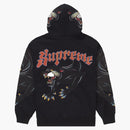 Supreme Panther Zip Up Hooded Sweatshirt svart