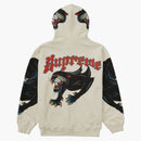 Supreme Panther Zip Up Hooded Sweatshirt Natural