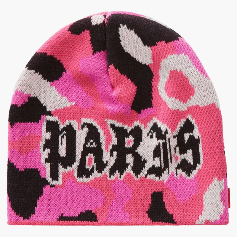 Supreme Paris Camo Beanie Pink Camo