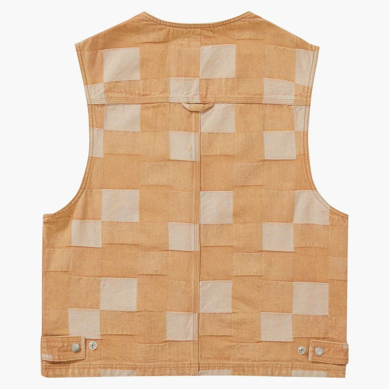 Supreme Patched Denim Vest Rust