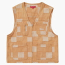 Supreme Patched Denim Vest Rust