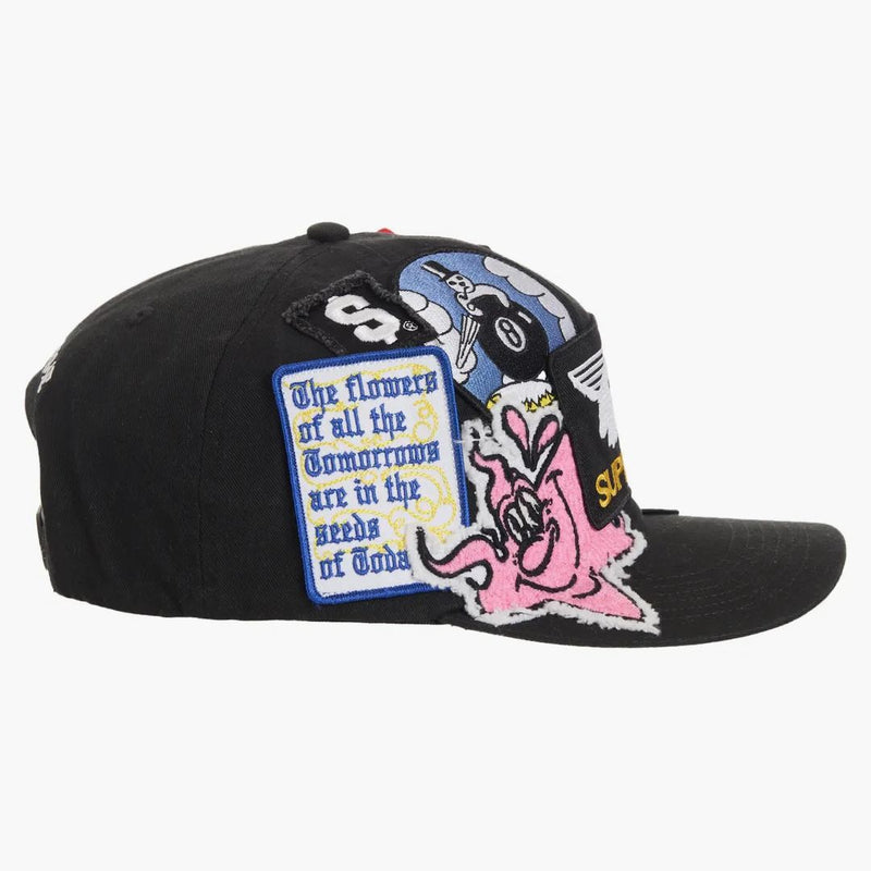 Supreme Patches 6-panel Black