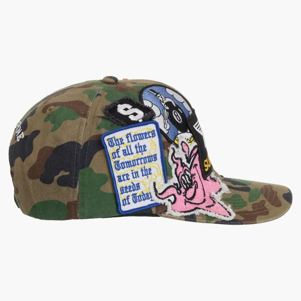 帽子 Supreme Patches 6-Panel \"Olive Camo\" Supreme Patches 6-Panel (SS25) - $88