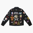 Supreme patches denim trucker jacket black