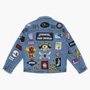 Supreme patches denim trucker jacket blue