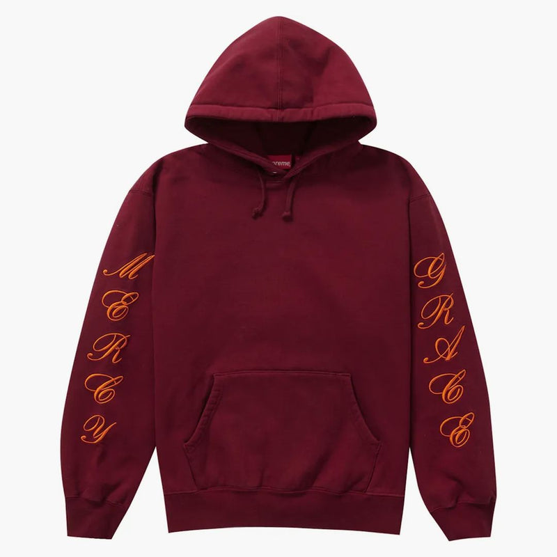 Supreme Patches Spiral Hooded Sweatshirt Cardinal