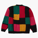 Supreme Patchwork Cable Knit Cardigan Black