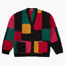 Supreme Patchwork Cable Knit Cardigan Black