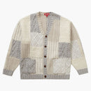 Supreme Patchwork Cable Knit Cardigan Ivory