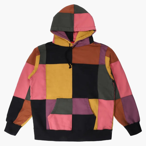 Supremo Patchwork con cappuccio nero