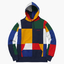 Supreme Patchwork Hoodie Navy