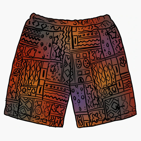 Supreme Patchwork Knit Short Multicolor