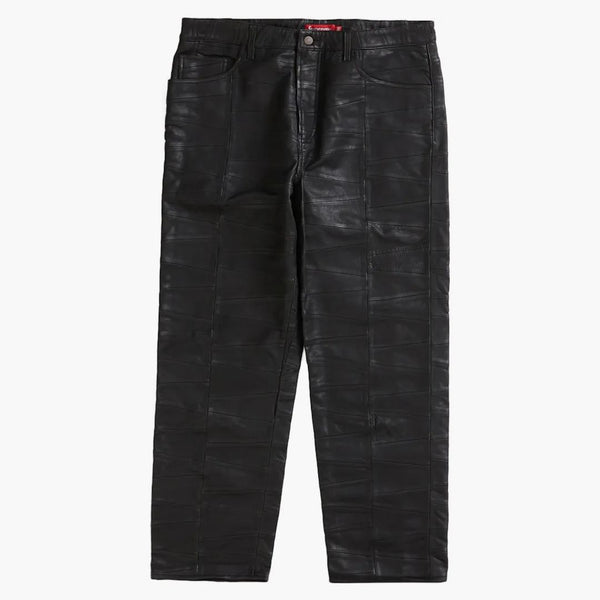 Supreme Patchwork Leather 5-Pocket Jean Black