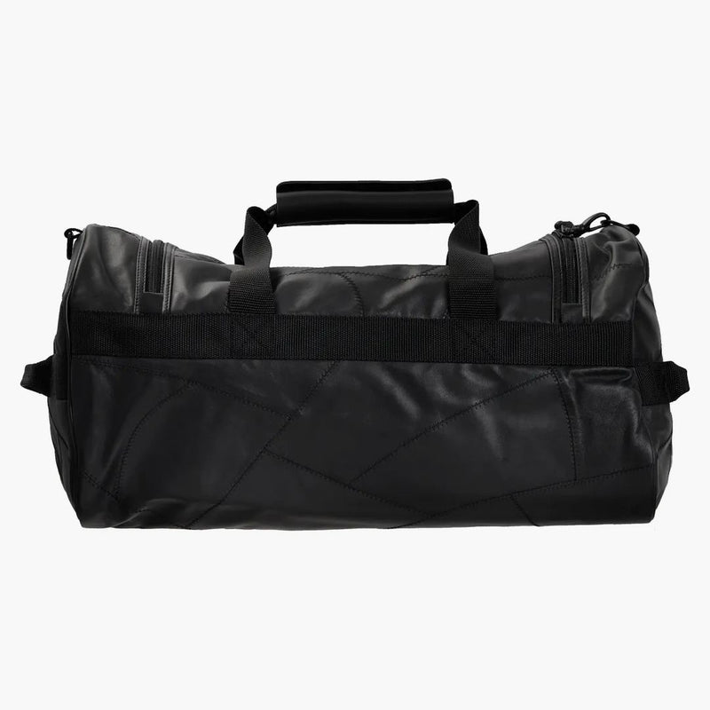 Borsa suprema in pelle cerotto in pelle nera