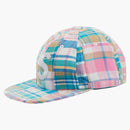 Supreme Patchwork Madras S Logo 6-panel Pink Plaid