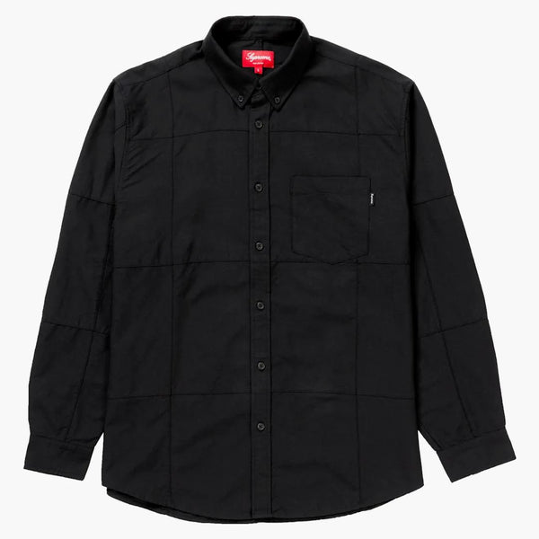 Supreme Patchwork Oxford Shirt Negro