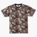 Supreme Patchwork Paisley S/S Top Dark Red