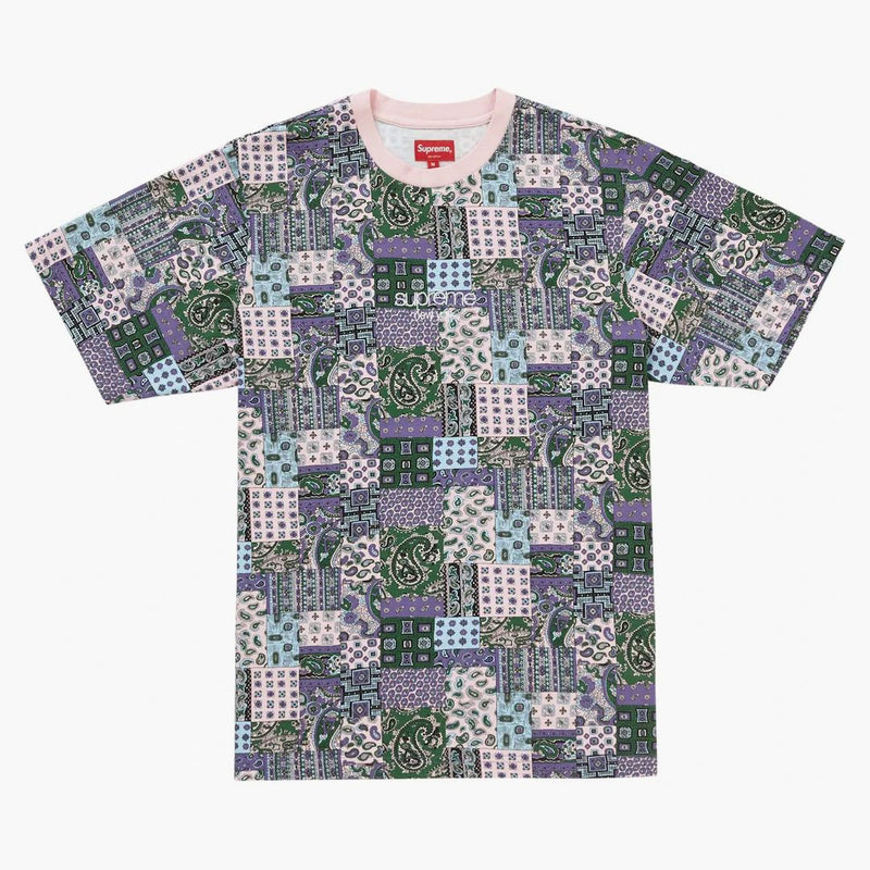 Supreme Patchwork Paisley S/S Top Pink