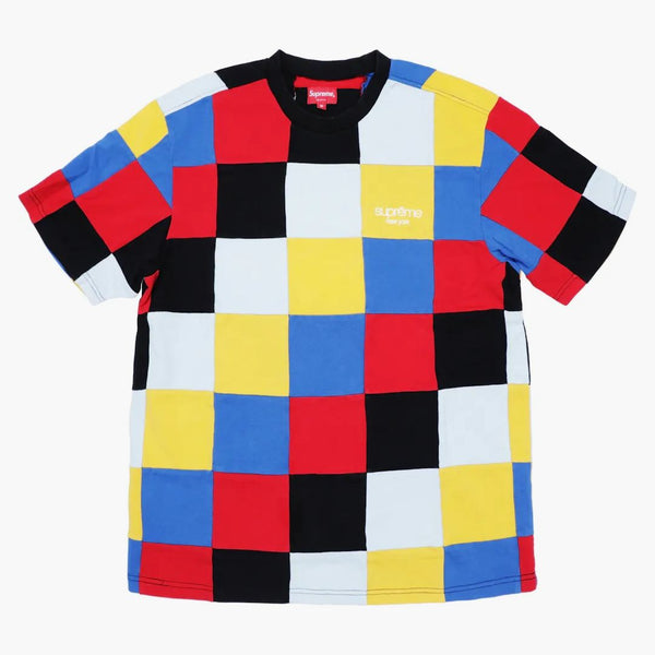 Nejvyšší patchwork Pique Tea Red/Yellow/Blue
