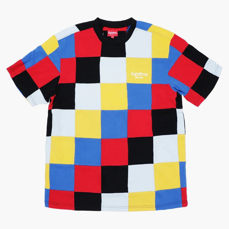 Nejvyšší patchwork Pique Tea Red/Yellow/Blue