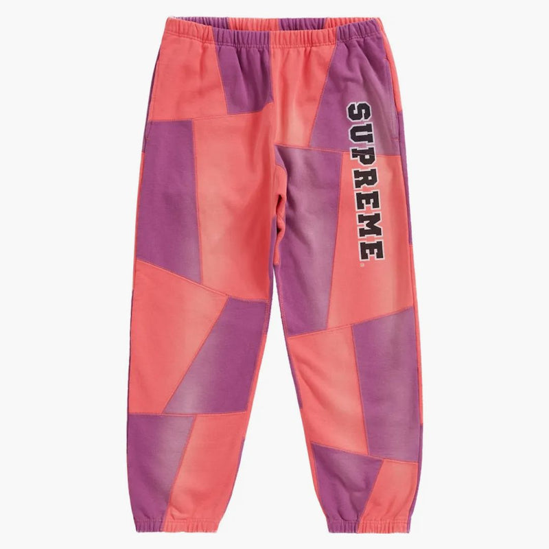 Supreme Patchwork Sweatpant (FW20) Bright Coral