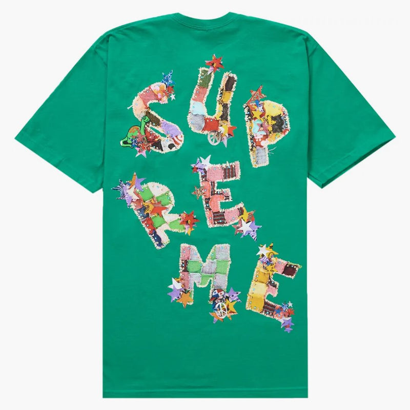 Supreme patchwork tea green