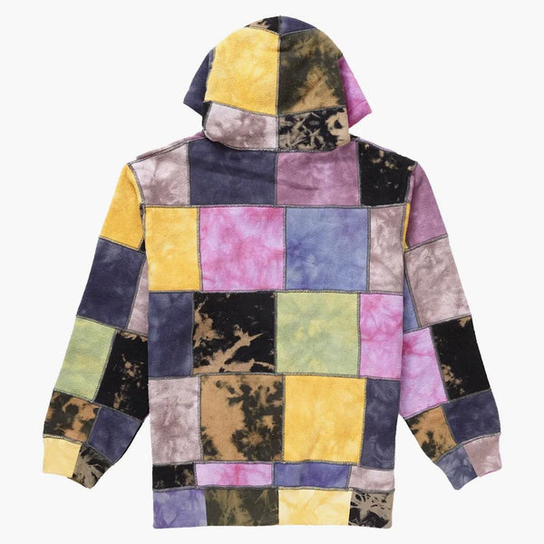 Nejvyšší patchwork kravato barviva mikina s kapucí