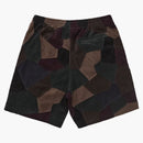 Supreme Patchwork Velour Short Dark Navy