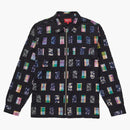 Supreme Patchwork Camiseta con cremallera negra