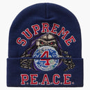 Supreme Peace Embroidered Beanie Navy