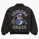 Supreme Peace Embroidered Work Jacket Black
