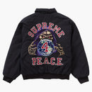Supreme Peace Embroidered Work Jacket Navy