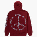 Supreme Peace Hooded Sweatshirt Cardinal