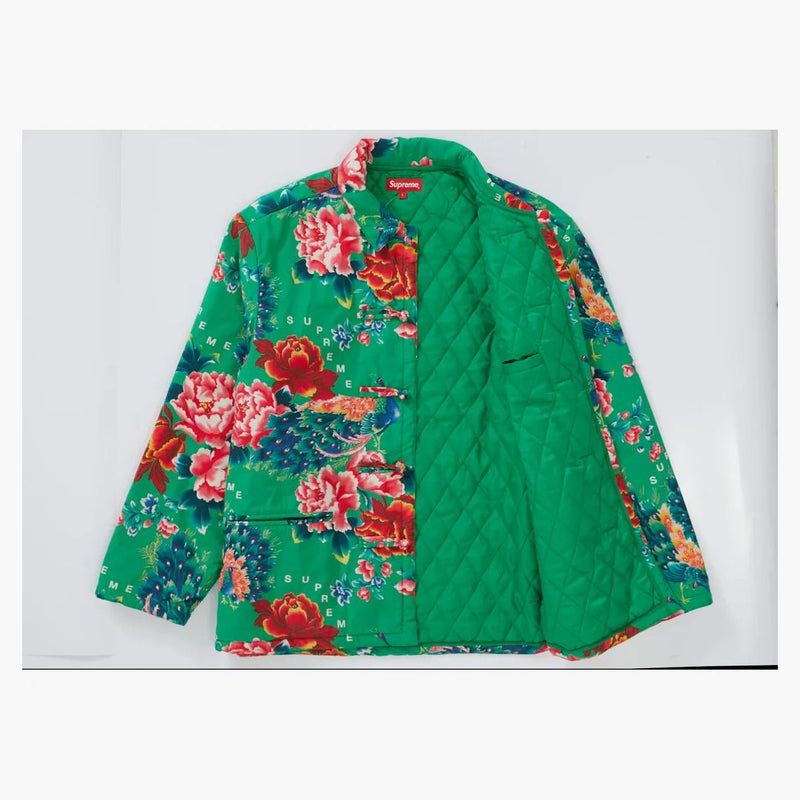 Chaqueta de pavo real supremo verde brillante