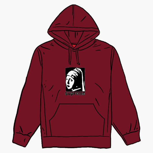 Supreme Pearl Hooded Sweatshirt Cardinal