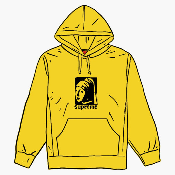 Supreme Pearl Hooded Sweatshirt Lemon