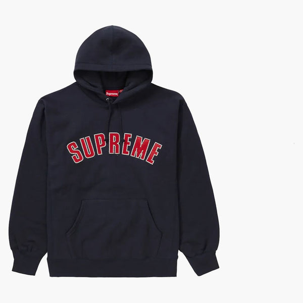 Supreme Pearl Logo Hooded Sweatshirt Navy