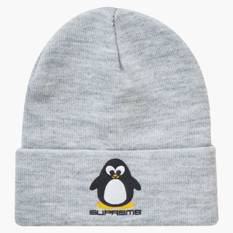 Supreme Penguin Beanie Heather Gray