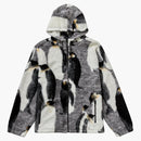 Supreme Penguins Hooded Fleece Jacket Black