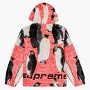 Supreme Penguins Hooded Fleece Jacket Pink
