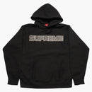 Supreme Perforated Leather Hooded Sweatshirt Black