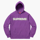 Supreme Perforated Leather Hooded Sweatshirt Violet