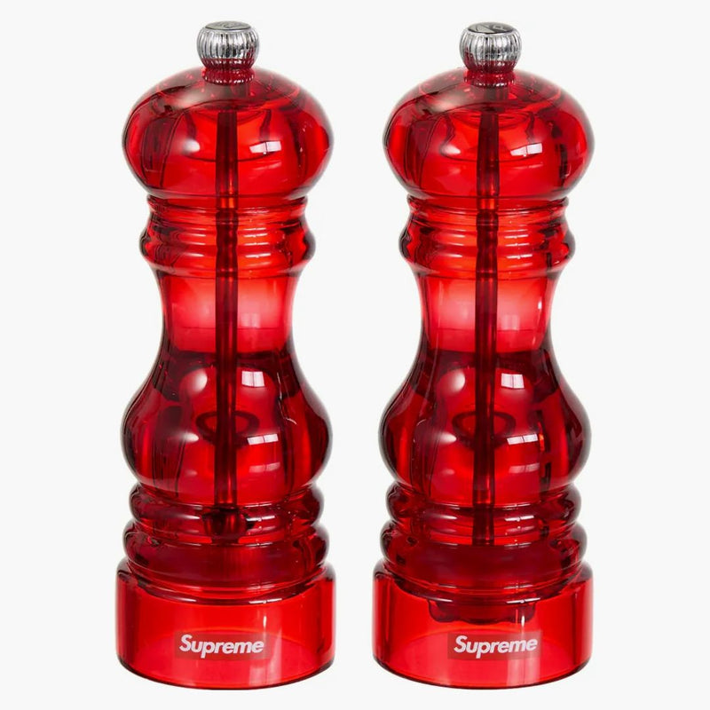 Supremo Peugeoot Salt Pepper Mill Set di 2 rosso