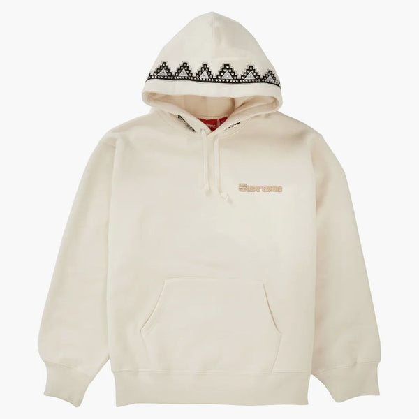 Supreme Pharaoh Studded Hooded Sweatshirt Natural