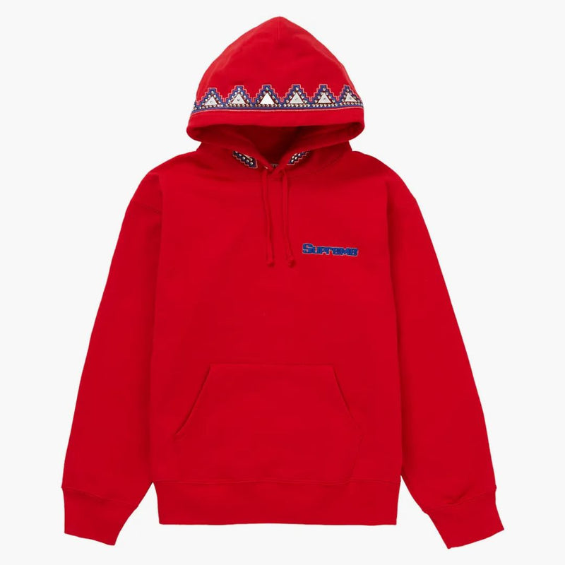Supreme Pharaoh Studded Hooded Sweatshirt Red