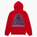 Supreme Pharaoh Studded Hooded Sweatshirt Red