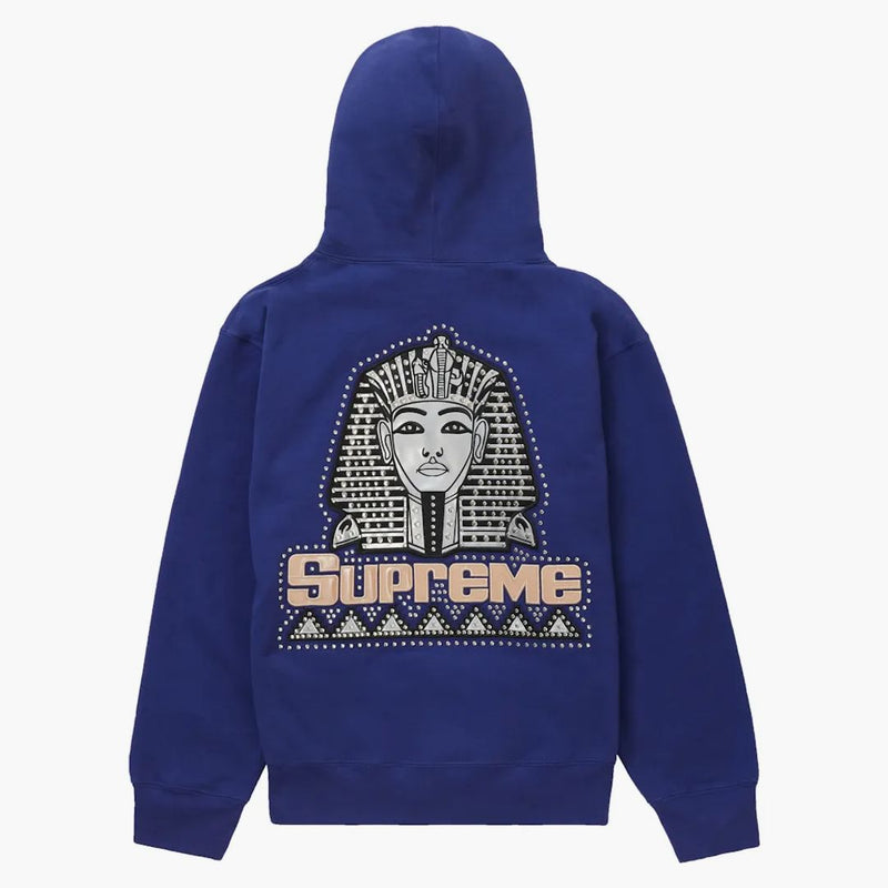 Supreme Farao Studded Hooded Sweatshirt Washed Navy